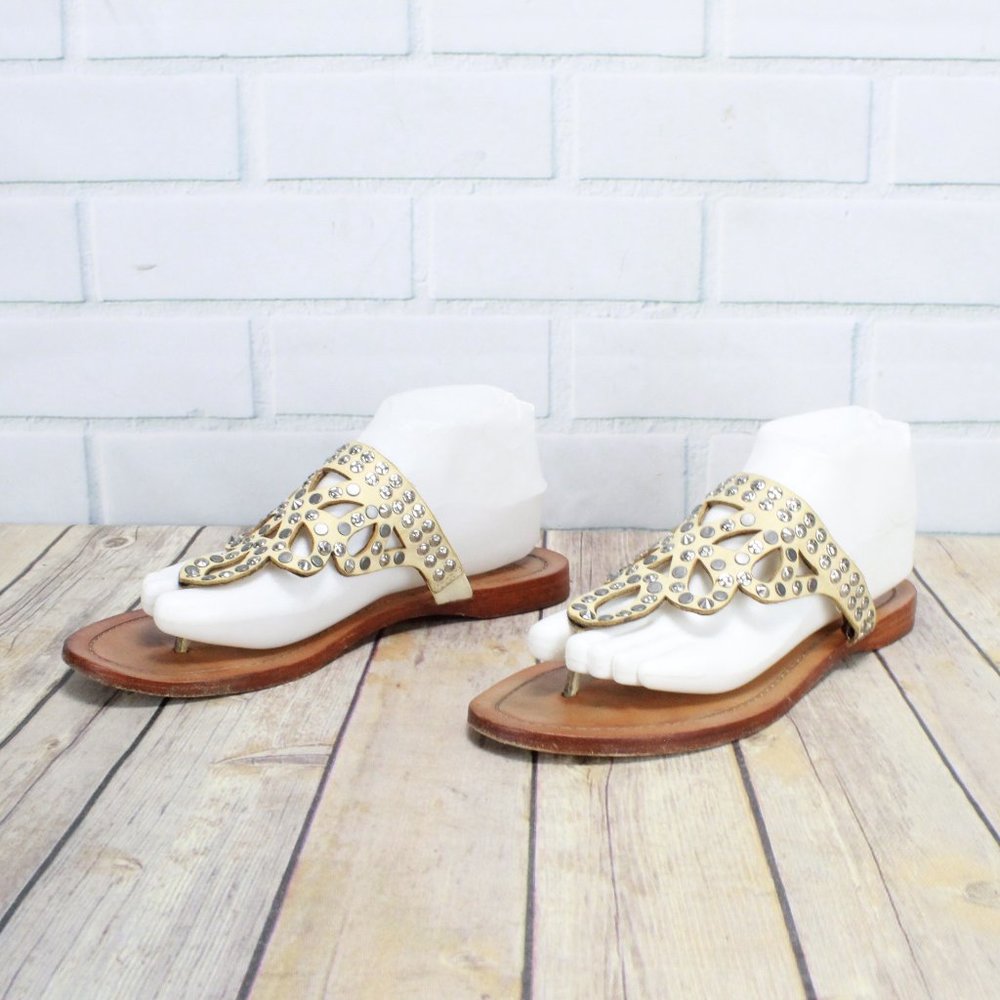FRYE Rachel Studded Thong Sandals Size 9 - Picture 3 of 8